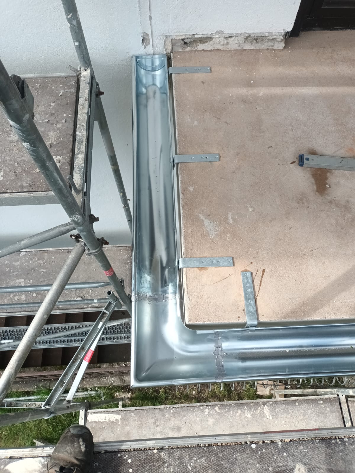 ein Rohr das erhitzt wird 